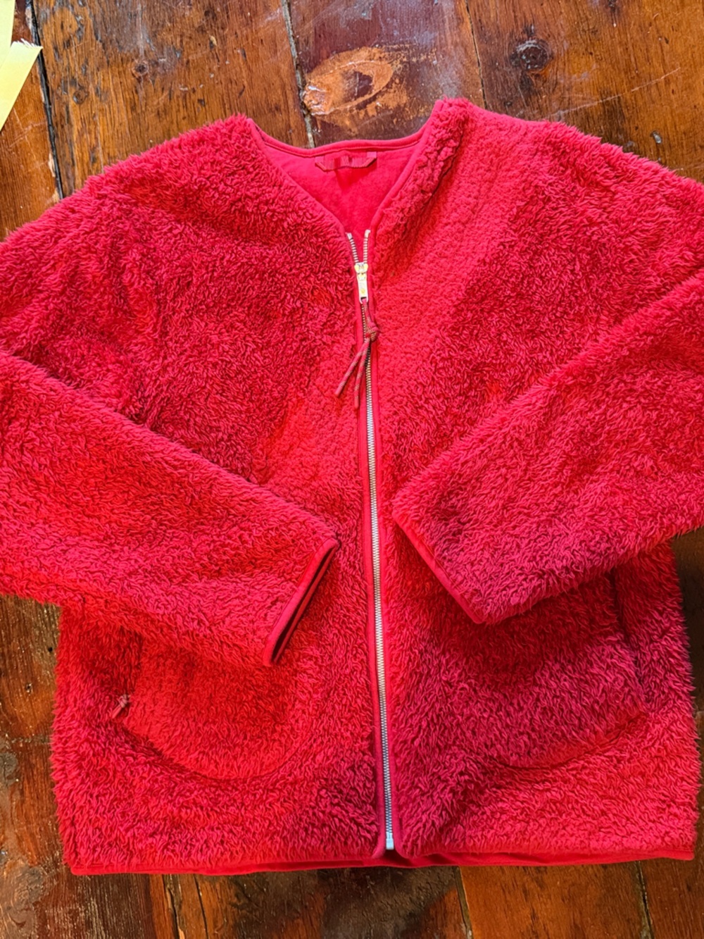 lululemon athletica Women’s Reversible Red Sherpa Zip Jacket